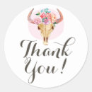 Recherche de tête vache autocollants Rose