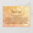 Recherche de oeil tigre cartes postales Cristaux