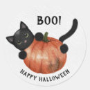 Recherche de chat halloween autocollants Noir