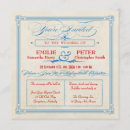 Recherche de style américain invitations Vintage