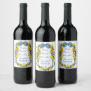 Recherche de papillons bleus bouteilles vin étiquettes Pour elle