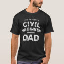 Recherche de ingénieurs civils tshirts Papa