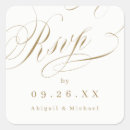 Recherche de rsvp mariage autocollants Typographie