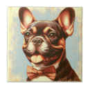 Recherche de peinture de portrait carreaux Dog