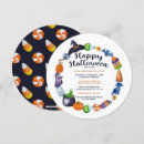Recherche de friandises invitations Fête d'halloween