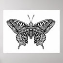 Recherche de zen doodle posters Papillon