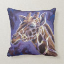 Recherche de taches de girafe coussins Sauvage