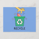 Recherche de déchets cartes postales Recycler