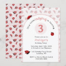 Recherche de coccinelle anniversaire invitations Jeune fille