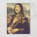 Recherche de parodie mona lisa cartes postales Leonardo da vinci
