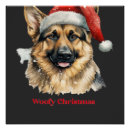 Recherche de noël de chien posters Drôle