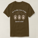 Recherche de 3 singes sages tshirts Trois