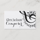 Recherche de compositeur de musique cartes visite Professionnel