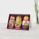 Recherche de poupée russe vœux cartes Coloré