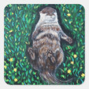 Recherche de loutre mignonne autocollants Brun