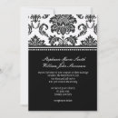 Recherche de black and white bridal shower invitations Élégant