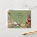 Recherche de floral antique vœux cartes D'anniversaire vintage