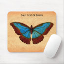 Recherche de papillon bleu tapis souris Antique