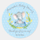 Recherche de éléphant de bébé autocollants Baby shower éléphant