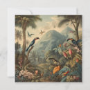 Recherche de perroquet vintage vœux cartes Tropical