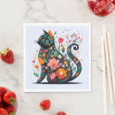 Recherche de silhouette noire serviettes Chats