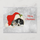 Recherche de chien père noël cartes postales Chiot