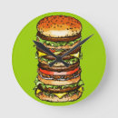 Recherche de cheeseburger horloges Nourriture