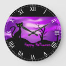 Recherche de chat heureux horloges Halloween