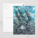 Recherche de monstre de mer cartes postales Poulpe