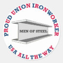 Recherche de syndicat autocollants Ouvrier du fer