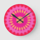Recherche de mandala orange horloges Moderne