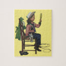 Recherche de cowgirl puzzles Rétro