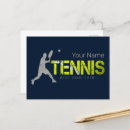 Recherche de balle de tennis cartes postales Entraîneur