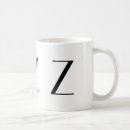 Recherche de monogramme z tasses Élégant