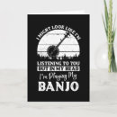 Recherche de banjo drôle vœux cartes Joueur de banjo