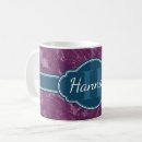 Recherche de marbre blanc tasses Monogrammé
