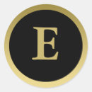 Recherche de monogramme e autocollants Noir