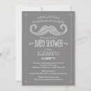 Recherche de moustache baby shower invitations Moderne