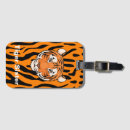 Recherche de tigre bagages étiquettes Orange
