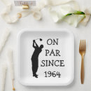Recherche de anniversaire golf assiettes Golfeur