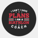 Recherche de tireur autocollants Biathlon drôle