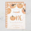 Recherche de de citrouille anniversaire invitations Mignonette