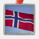 Recherche de drapeau norvège ornements Bleu