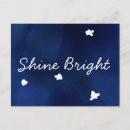 Recherche de étoiles brillantes cartes postales Bleu marine