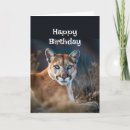 Recherche de cougar vœux cartes Animal