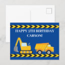 Recherche de camion jaune cartes postales Pour enfants