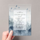 Recherche de pine tree mariage invitations Aquarelle