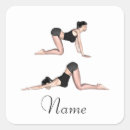 Recherche de pose de yoga autocollants Étirement