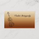 Recherche de violoniste cartes visite Élégant