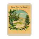 Recherche de floral bleu et vert magnets Vintage